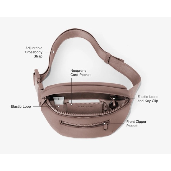 Dagne‎ Dover ACE Fanny Pack NWOT Neoprene Camel $95 - Picture 8 of 16